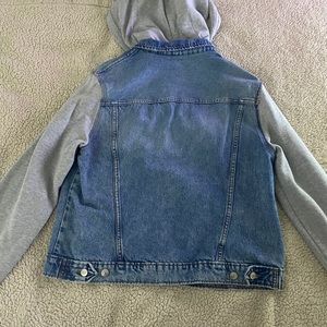 H&M Jean jacket with hood.